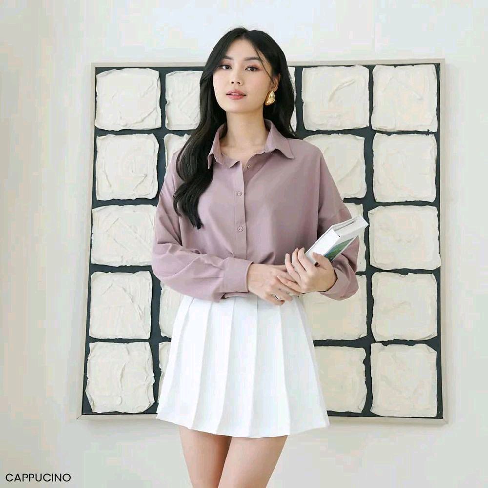 Kemeja Panjang Wanita Oversized Nilo Formal Style